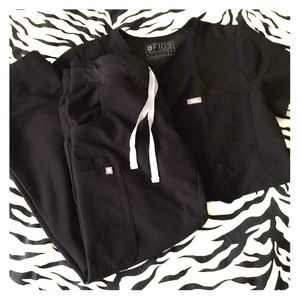 Figs Black Scrub Set S/XSP